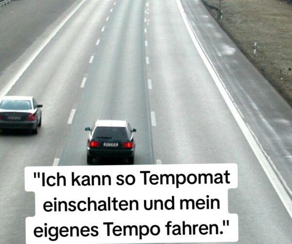 Autobahn und Schnellstrassen Mittelspurfahrer