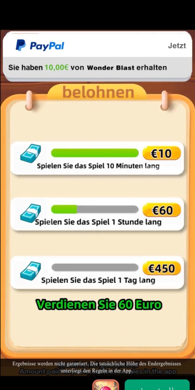 FAKE Abzocke App auf Smartphone