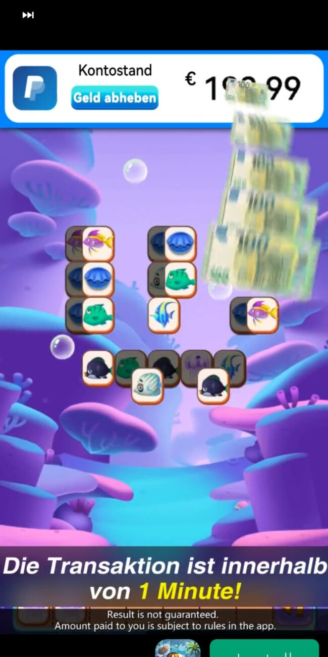 FAKE Abzocke App auf Smartphone