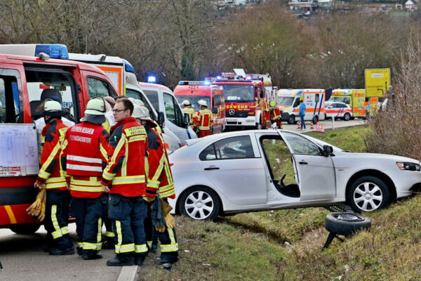 Schwerer Unfall im Kreis Ludwigsburg