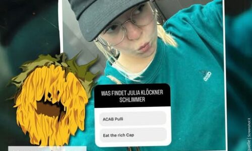 Jette Nietzard mit ACAB Pulli