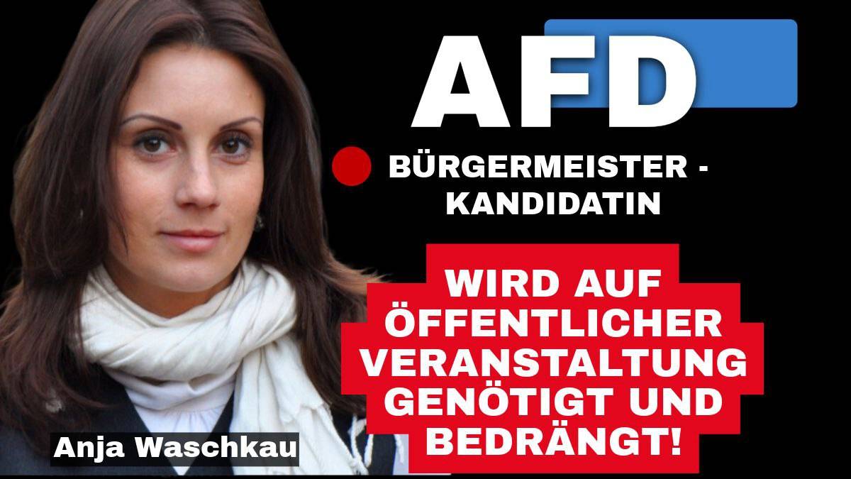 Bürgrmeister Kandidatin Anja Waschkau in Orienburg